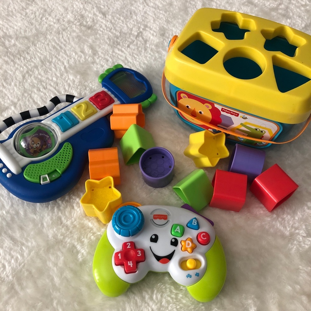 Baby Einstein Guitar, FP Shape Sorter &Controller
